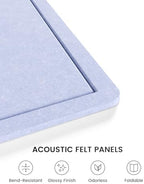 Fluxynara 35.4"x23.6" Large Bulletin Board,Lavender - Image 3