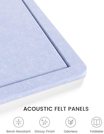 Fluxynara 35.4"x23.6" Large Bulletin Board,Lavender - Image 3