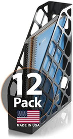 Officemate Recycled Magazine File, Black, 12 Each (26082) by Officemate