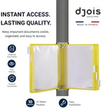 tarifold Wall Mount Reference System, 10 Pockets, Expandable, Yellow - Image 2