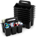 gisgfim 8 Pack Black Classroom Caddy Table Organizer with Handle by gisgfim