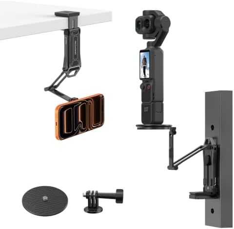 OMOTON TP02-Ultra 2 in 1 Magnetic Phone Tripod for DJI/GoPro iPhone, Black by OMOTON
