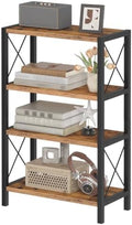 HOOBRO Desk Shelf, 4 Tier Stackable Desktop Bookshelf, Small Bookcase by HOOBRO