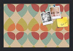 PinPix 18x12 inch Cork Bulletin Board. This Decorative Framed Pin Board Comes with Abstract Pattern in Color Design and Satin Black. Ideal for Home, Office Decor or School (PinPix-564) by PinPixBulletinBoards