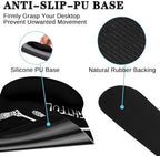 Britimes Keyboard Mouse Pad Set, 4 in 1 Desk Mat Set, Skull Skeleton Black - Image 5