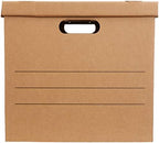 Amazon Basics Moving and Storage Boxes with Handles and Lift-Off Lids, Medium, 19" x 14.5" x 15.5", Brown, 10-Pack - Image 4