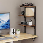 3-Tier Desk Shelf, Adjustable Clamp-On Desktop Organizer - Image 2