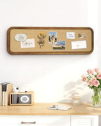 12" x 36" Long Narrow Bulletin Board，Linen Fabric Pin Board with Wooden Frame，Vertical Farmhouse Wall Memo Board for Home Office，Entryway Decor，Linen Board-3090BN - Image 7