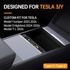 USB Hub for Tesla Model Y Juniper 3 Highland Y L with Dual Type-C - Image 2