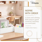 Criusia 26 Pack Drawer Organizer for Clothes, Foldable Dresser Dividers with 3 Sizes, Fabric Storage Bins – White - Image 4
