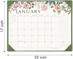 Cabbrix Desk Calendar 2027, Large Desk Pad Calendar 22 x 17" (Green) - Image 5