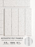 Bumusty 48" x 36" Large Cork Board Alternative, Minimalist Gray - Image 3