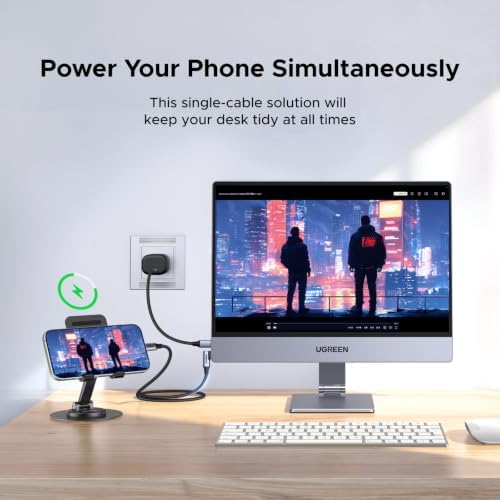 UGREEN 16 Inch 2.5K Portable Monitor with Magnetic Stand for Work & Gaming - Image 6