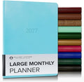 Gallery Leather Large Monthly Planner 2026-2027 Acadia Pool by GalleryLeather