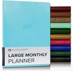 Gallery Leather Large Monthly Planner 2026-2027 Acadia Pool by GalleryLeather