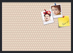 PinPix 34x24 inch Cork Bulletin Board. This Decorative Framed Pin Board Comes with Diamond Pattern in Light Pink and Cream Design and Satin Black. Ideal for Home, Office Decor or School (PinPix-294) by PinPixBulletinBoards