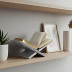 Marble Book Stand 11" X 7.5" X 4.5" for Reading Display White - Image 5