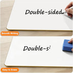 32 Pack Small White Board Portable 9"x12",Personal Whiteboard for Students Mini Size,Dry Erase Whiteboards Double-Sided Lapboard,White Boards Easy to Clean,Classroom Drawing Dry Erase Lapboards - Image 6