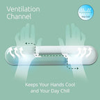 Kensington Duo Gel Loop Wrist Rest for Keyboard, Wrist Pad for Full Size Keyboard, Ergonomic Wrist Pad, Non-Skid Computer Pad with Wrist Support, Green K62680WW, 17.7" x 3.7"x 0.9” - Image 4