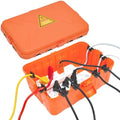 Hrensaw Large Outdoor Electrical Box(12.5x8.5x5inch),IP54 Waterproof Outdoor Outlet Covers,Weatherproof Extension Cord Covers Protect Outlet,Plug,Timer,Power Strip,Holiday Light,Orange by Hrensaw