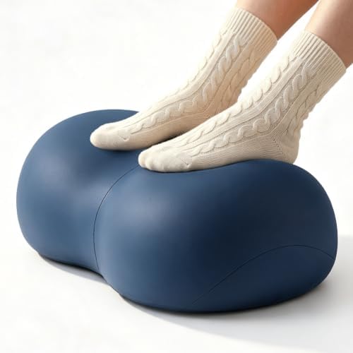 Foot Rest Under Desk, Memory Foam Ergonomic Foot Stool, Navy Blue by COZYDOU