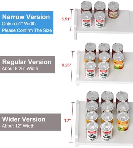 Narrow Expandable Cabinet Shelf Organizer, Kitchen Countertop Storage - Image 3