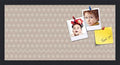 PinPix 24x12 inch Cork Bulletin Board. This Decorative Framed Pin Board Comes with Diamond Pattern in Light Pink and Cream Design and Satin Black. Ideal for Home, Office Decor or School (PinPix-294) by PinPixBulletinBoards