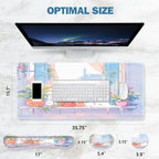 ToLuLu Extended Gaming Mouse Pad, Ergonomic Keyboard Mouse Wrist Rest Set - Image 7