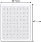 36x48 Inches Plastic Office Chair Mat for Carpeted Floors, Heavy Duty Floor Mat,Eco-Friendly Series Studded Carpet Desk Chair Mats(36 inches X 48 inches- NO Lip with Frame) - Image 2
