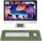 Jotsome Leather Desk Pad Mat, Non-Slip Desk Blotter Pad (Green, 34" X 17") - Image 3