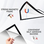 Magnetic Sign Holder,8.5×11 Magnetic Paper Holder,6-Pack,Black - Image 2