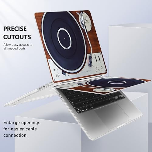 May Chen for MacBook Pro 16 inch A2141 2020 2019 Release, Screen Protector & Keyboard Cover Plastic Soft-Touch Case for MacBook Pro 16-inch with Touch Bar & Touch ID - Stereo Turntable Vinyl Record - Image 6