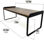 Mitus Stacking Wood Shelf Organizer, Counter Cabinet Storage Rack, 16 inch - Image 3