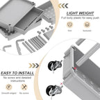 Goovilla 4 Tier Rolling Utility Cart Organizer with Removable Drawer, Grey - Image 3
