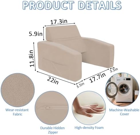Lap Desk Pillow with Removable Cover Adjustable Angle Gaming & Machine Washable Reading Pillow for Adults Multipurpose Laptop Bed Tray with Arms for Working - Image 6