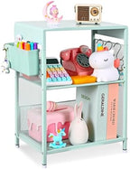 Mint Green Kids Nightstand, Small Nightstand for Bedroom, End Table with Hooks and Holder, Toddler Bedside Table, Desk Organizer for Office, Small Desk for Living Room, Dorm (Mint) by Illuminatinglifewiththewarmthandloveoflight