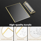 6 Pack Acrylic Sign Holder 5X7 Double-Sided Gold Frames - Image 4