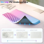 Ospelelf Keyboard Wrist Rest, Ergonomic Memory Foam Wrist Support for Typing & Gaming, Tilted Keyboard Pad, Aesthetic Desk Accessories for Office, Relief for Carpal Tunnel & Wrist Pain, Purple Blue - Image 5