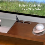 Bamboo Monitor Stand Riser with Drawer - Image 5