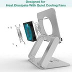 KABCON Surface Pro Tablet Stand with Quiet Cooling Fan for Microsoft Surface & iPad Pro/Air/Mini,Samsung Galaxy,Up to 13'' Tablets - Image 4