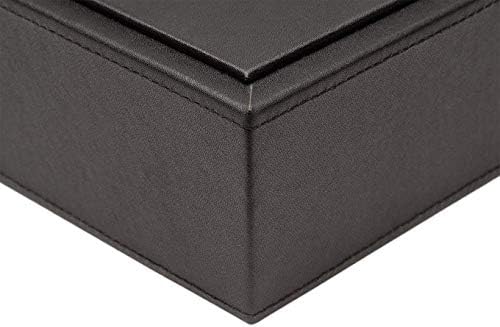 Armory by Castle - Leatherette Two Stackable Paper Trays Desk Organizer - Clutter Organizer for Home, Office, Personal, and Employee Files (Two Paper Trays - Stackable) - Image 5