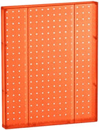 Azar Displays 771620-ORG Plastic Pegboard Wall Organizer - Garage Tool Organizer (Pack of 2) - Durable 1-Sided Wall Panel (16' W x 20' H x 1' D) - Orange - Image 3