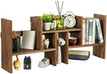 MyGift Adjustable Rustic Burnt Wood Desktop Shelf, Stackable Organizer by MyGiftHome