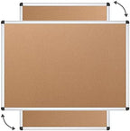 VIZ-PRO Cork Notice Board, 36 X 24 Inches, Pack of 2, Silver Aluminium Frame - Image 3