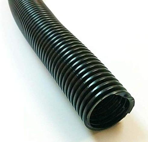 Electriduct 3/4" Split Wire Loom Tubing Polyethylene Corrugated Flexible Conduit (0.75 Inch ID) - Black - 550 Feet by Electriduct