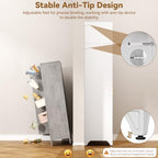 Polup 90" Pantry Cabinet, Tall Metal Storage Cabinet with Doors and Shelves - Image 6
