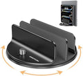 OMOTON 360° Vertical Laptop Stand Holder, Dual-Slot Aluminum Desk Organizer by OMOTON