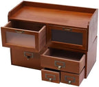 Desk Organizer Box With Drawers, Desktop Storage Cabinet For Office - Image 6