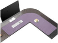 Vyaaa L Shaped Desk Mat Mouse pad, (39"+ 39") x 13" Corner Desk Mat, Purple by Vyaaa