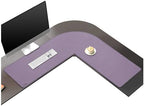 Vyaaa L Shaped Desk Mat Mouse pad, (39"+ 39") x 13" Corner Desk Mat, Purple by Vyaaa
